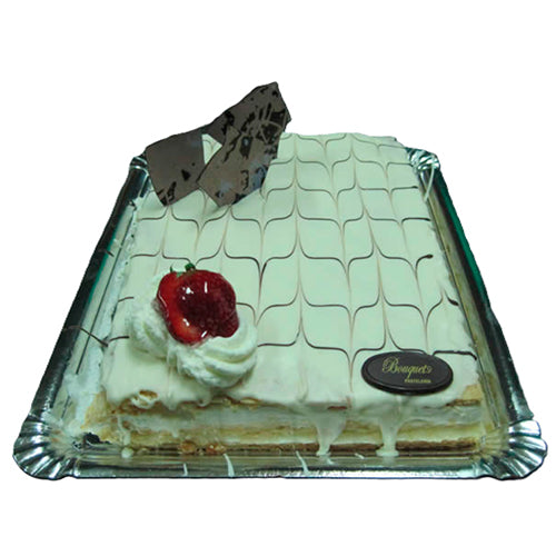 Tarta de Hojaldre de Chocolate Blanco (sin Gluten)
