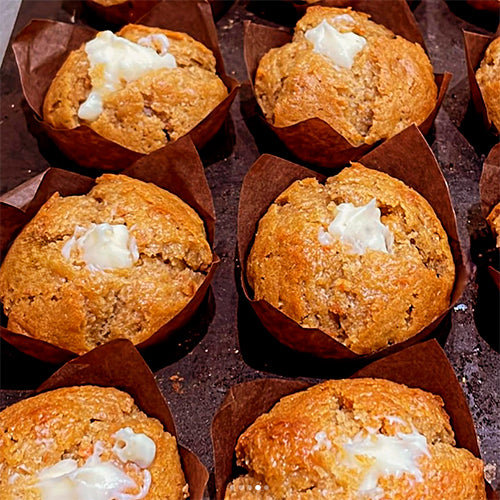 Mini Muffins de Zanahoria con Queso