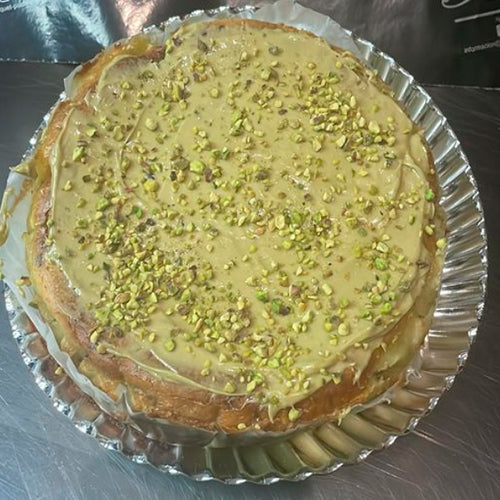 Tarta de Queso Fresco y Pistacho (sin Gluten)