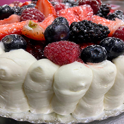 Tarta Frutos Rojos y Nata (multialérgicos)